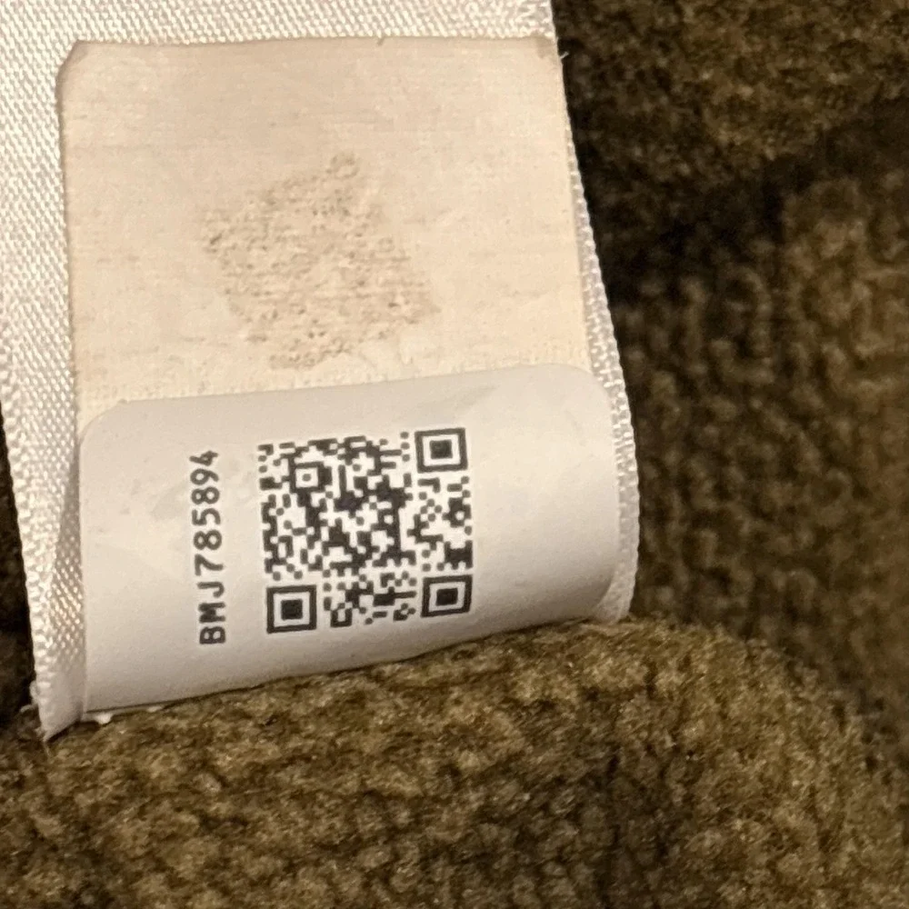 The‎ North Face Sweater Men Medium Brown Waffle Knit 1/4 Zip Pullover Hiking